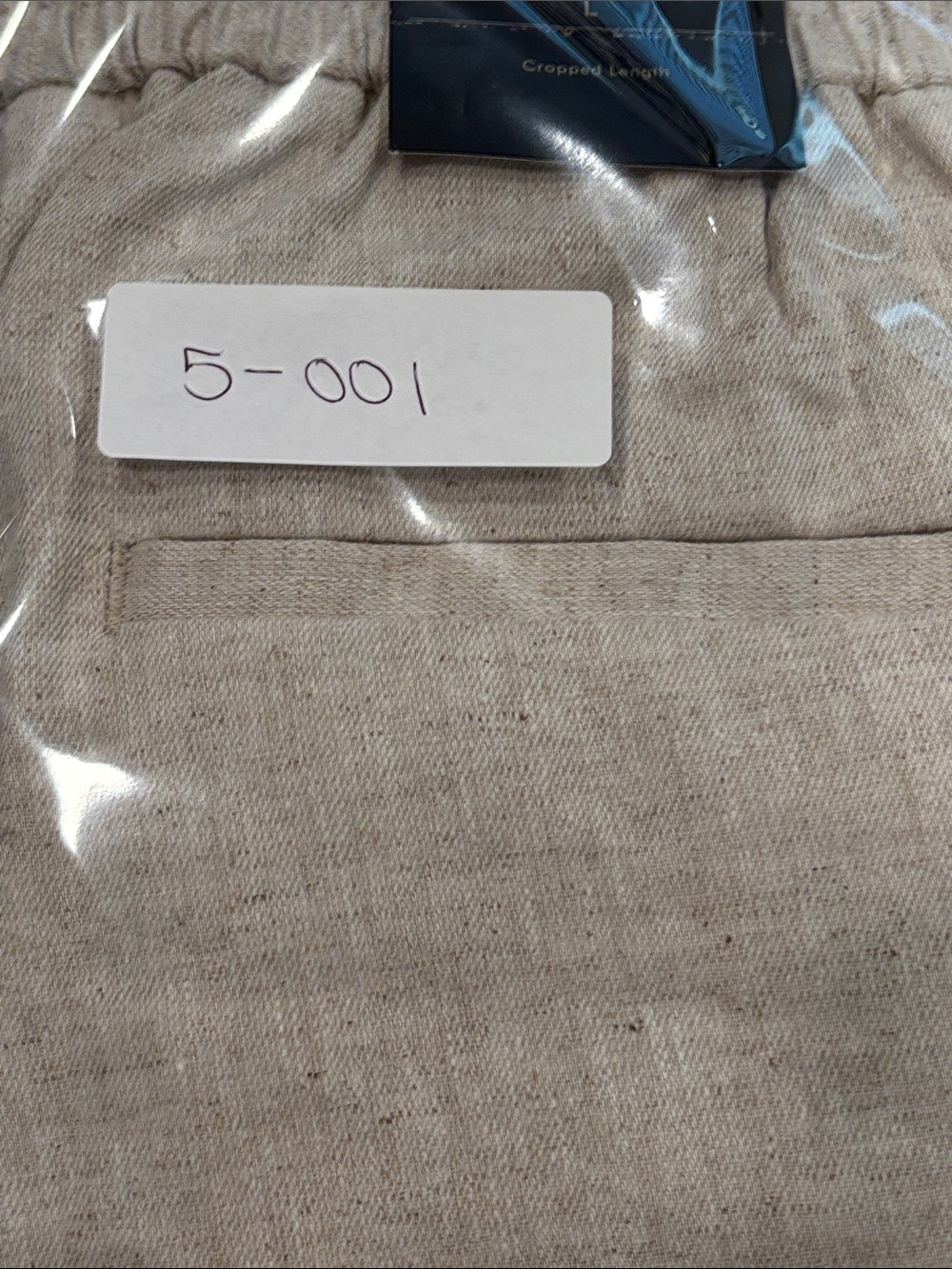 Banana Republic Linen Blend Beige Cropped Pants Women’s L - Picture 8 of 8